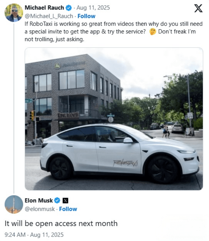 特斯拉Robotaxi下月向公眾開放,最強續航車型開賣;60天支付賬期承諾大部分車企已兌現;尊界8月交付將破千