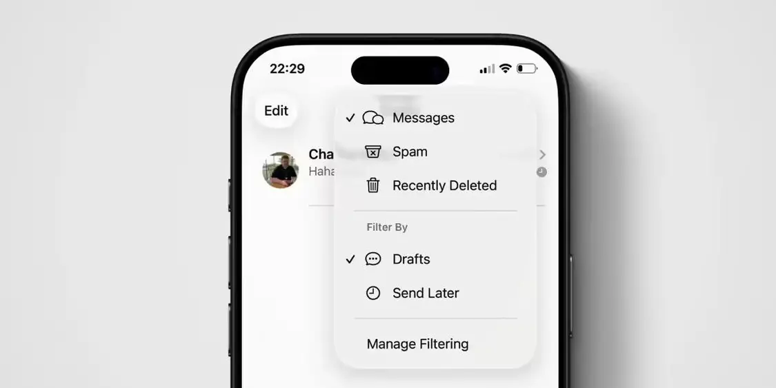 蘋果iOS 26信息應(yīng)用首增“草稿”文件夾,iPhone用戶可快速找回未發(fā)消息